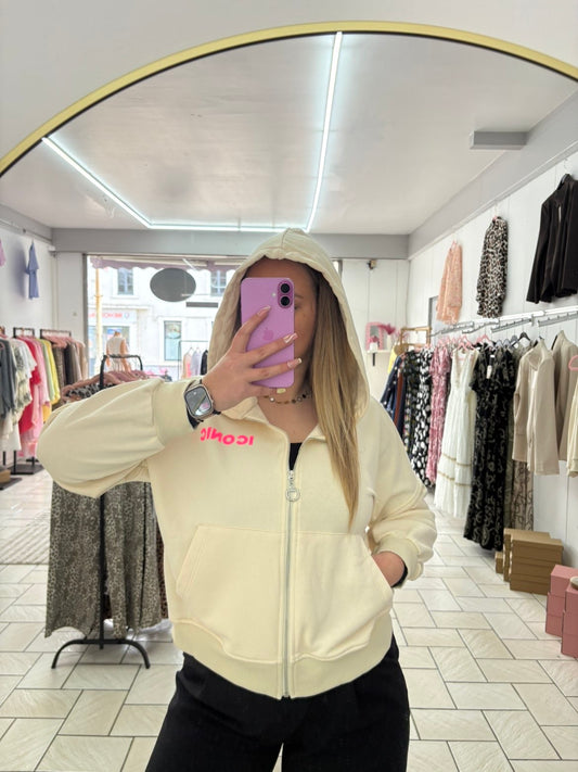 🌸VESTE A CAPUCHE ICONIC EN COTON🌸